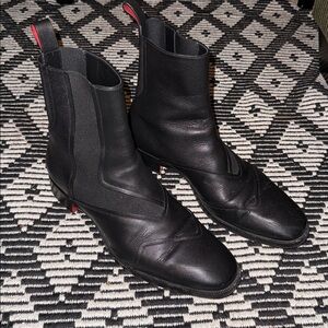 Mens size 11 Christian Louboutin Boabi Leather Chelsea Boots